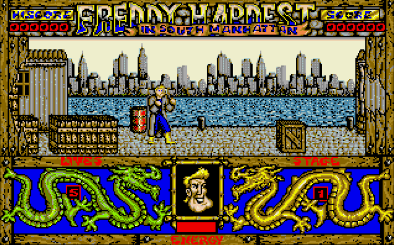 Freddy Hardest in South Manhattan - Atari ST game screenshot (1989) by Dinamic